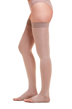Meia De Compressão Unissex 7/8 Ponteira Aberta 15-20 mmHg