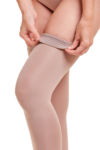 Meia de Compressão 7/8  Unissex Ponteira Aberta 15-20 mmHg